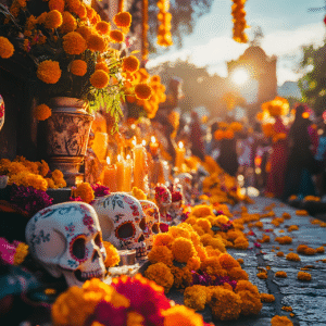 Oeilets d'Inde pour le Jour des Morts