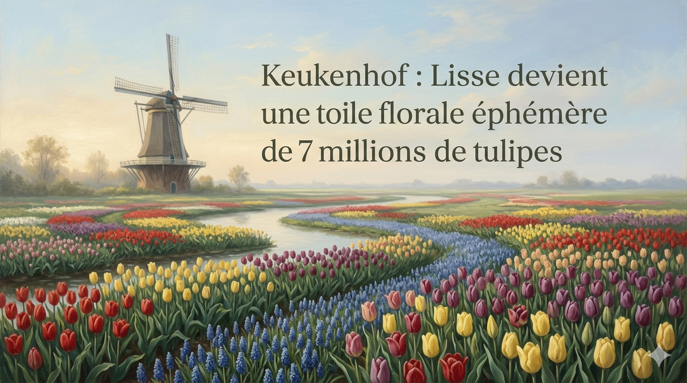 Keukenhof : Lisse devient une toile florale éphémère de 7 millions de tulipes