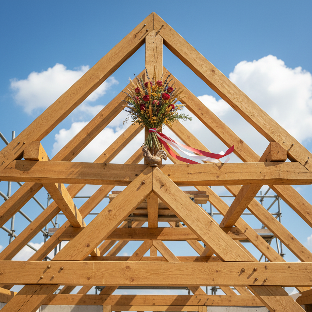 Bouque de faîtage, image IA